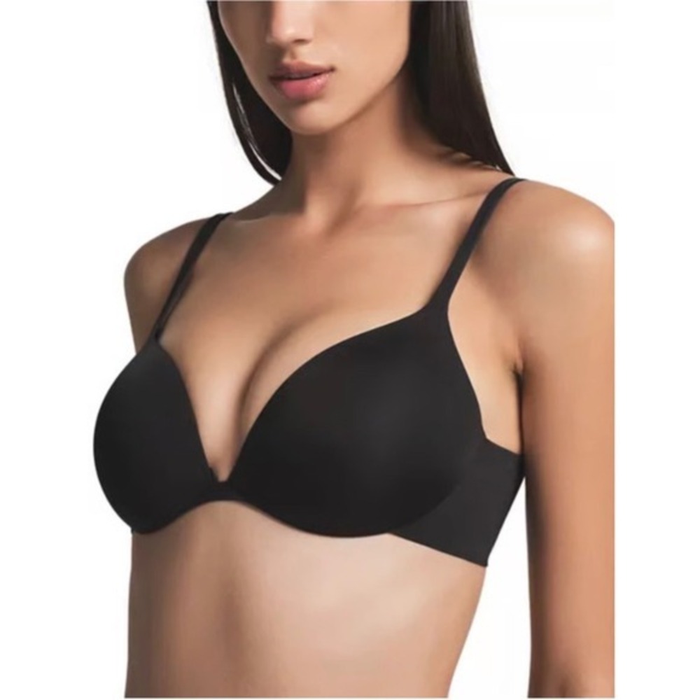 SKIMS Ultimate Push Up Plunge Bra Onyx Black 32DD BR-UWR-1881‎ NEW